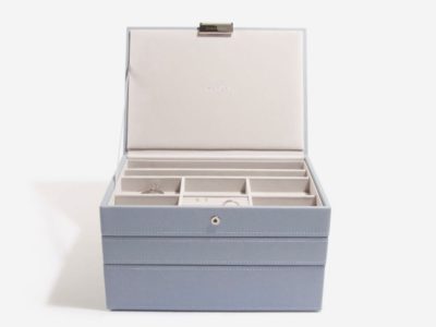 Set 3 kutije za nakit u plavoj boji Kutija za nakit za dragu osobu
