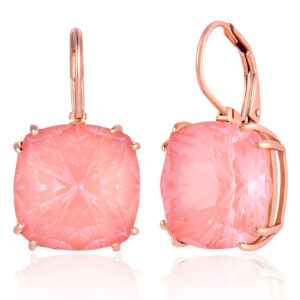 Naušnice od kristala Cubic Flamingo