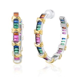 naušnice ring s kristalima