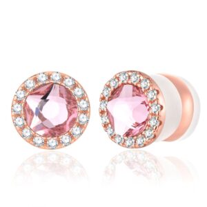 NAUŠNICE S ROZIM KRISTALIMA