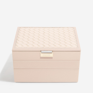 KUTIJA ZA NAKIT CLASSIC SET 3 BLUSH WOVEN