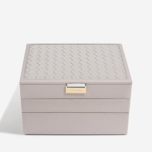 KUTIJA ZA NAKIT CLASSIC SET 3 TAUPE WOVEN